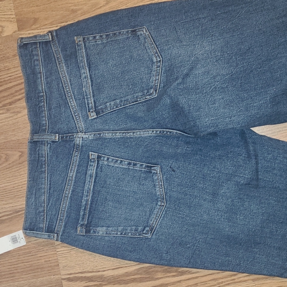 New Old Navy distressed SKI-HI STRAIGHT button fly jeans sizes 6 - Picture 8 of 8